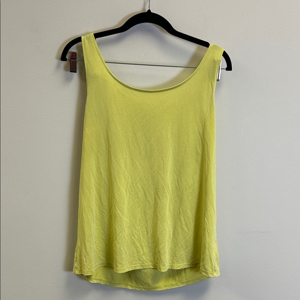 Time and Tru Light Yellow Tank Top